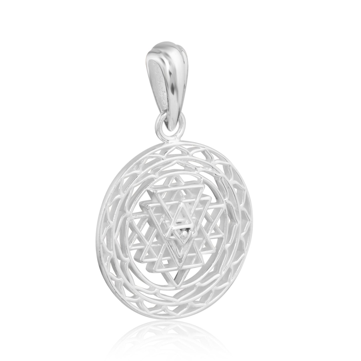 Shree Chakra 92.5 Sterling Silver Pendant