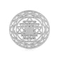 Shree Chakra Coin: 25mm 92.5 Sterling Silver