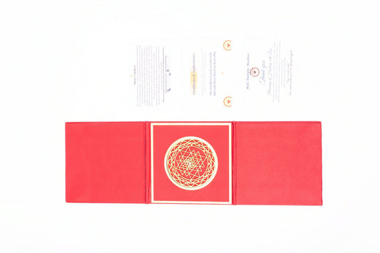 Shree Chakra Tabletop 60mm (18kt Gold Micron)