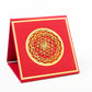 Shree Chakra Tabletop 60mm (Silver with Gold Plating)