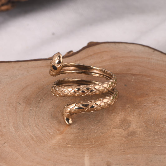 Snake Ring (18Kt Gold Micron)