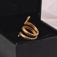 Snake Ring (18Kt Gold Micron)