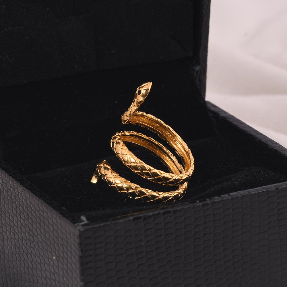 Snake Ring (18Kt Gold Micron)