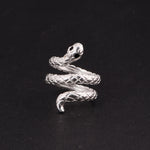 Snake Ring: (92.5 Sterling Silver)