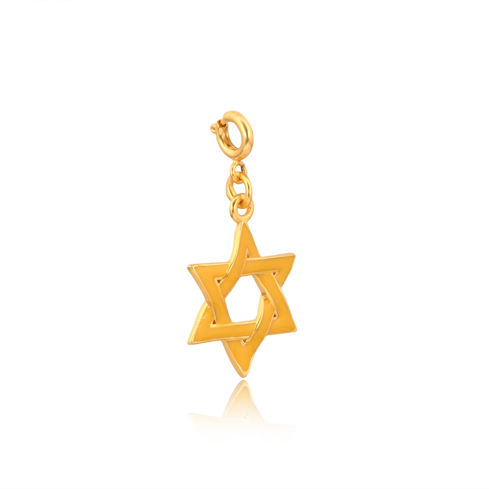 Star of David Charm (18Kt Gold Micron)