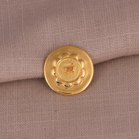 Stram Yantra Round Coin (18kt Gold Micron)
