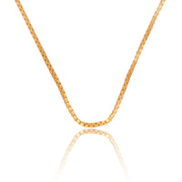 Strength with Significance Chain 26inch  Silver with Gold Plating