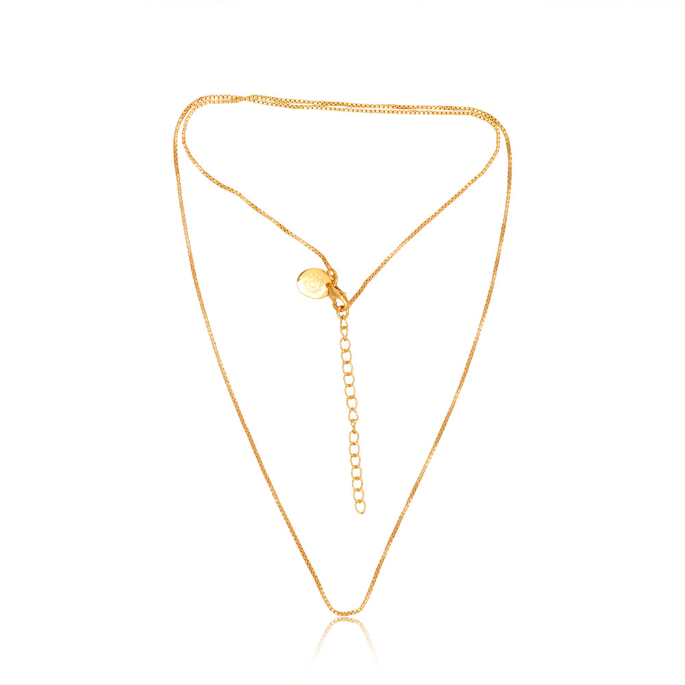 Strength with Significance Chain 26inch  Silver with Gold Plating