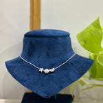 Sun Moon Star Necklace with Silver Chain