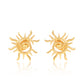Surya: The Radiant Sun Earring (18kt Gold Micron)