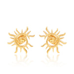 Surya: The Radiant Sun Earring (18kt Gold Micron)