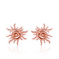 Surya: The Radiant Sun Earrings (18kt Rose Gold Micron)