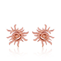 Surya: The Radiant Sun Earrings (18kt Rose Gold Micron)