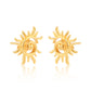 Surya: The Radiant Sun Earring (18kt Gold Micron)