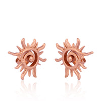Surya: The Radiant Sun Earrings (18kt Rose Gold Micron)