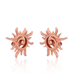 Surya: The Radiant Sun Earrings (18kt Rose Gold Micron)