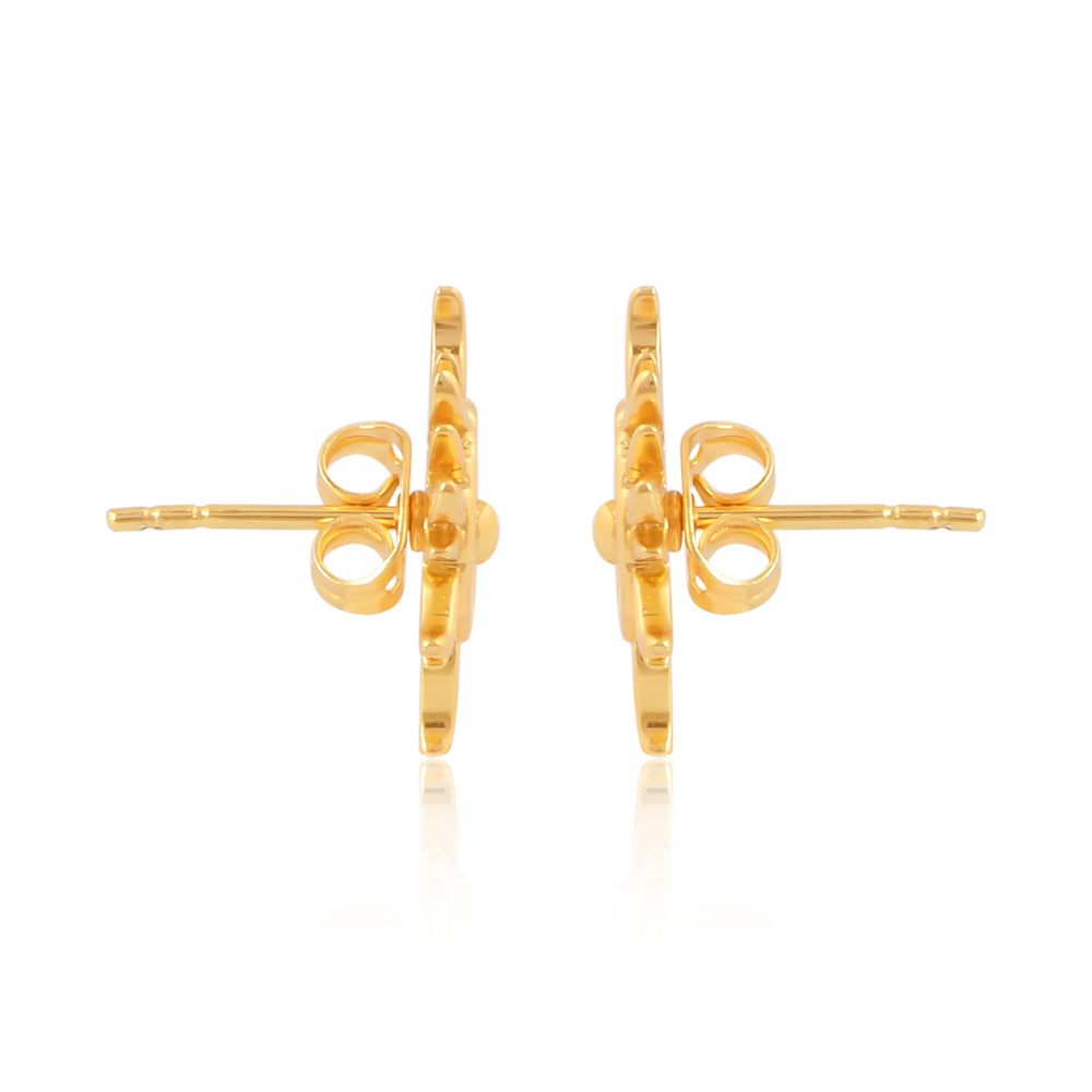 Surya: The Radiant Sun Earring (18kt Gold Micron)