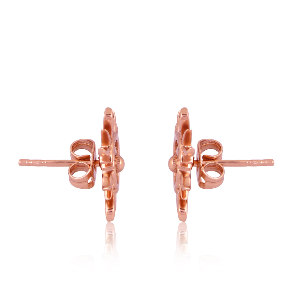 Surya: The Radiant Sun Earrings (18kt Rose Gold Micron)