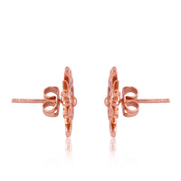 Surya: The Radiant Sun Earrings (18kt Rose Gold Micron)