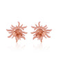 Surya: The Radiant Sun Earrings (18kt Rose Gold Micron)