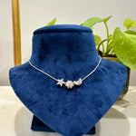 Sun Moon Star Necklace with Silver Chain