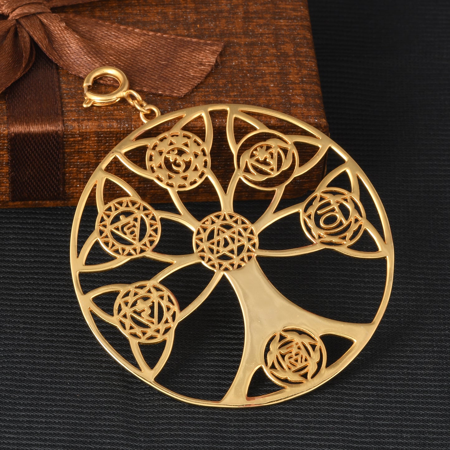 Tree of Life and 7 Chakra Pendant without Chain