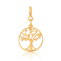 Tree of Life Charm (Silver with 18kt Gold Micron)