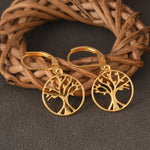 Tree of Life Earrings (18kt Gold Micron)