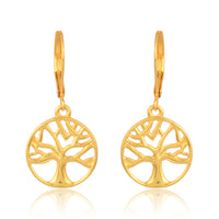 Tree of Life Earrings (18kt Gold Micron)