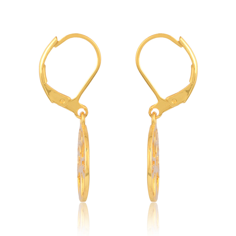 Tree of Life Earrings  Brass with Gold Plating