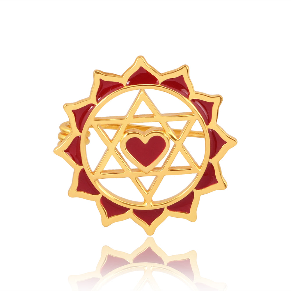 Twin Heart Brooch