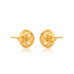 Twin Heart Chakra Stud Earrings (18Kt Gold Micron)