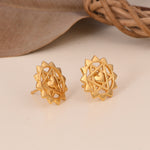 Golden Twin Heart Earrings (18kt Gold Micron)