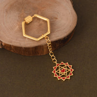 Twin Heart Keychain (18kt Gold Micron)