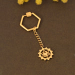 Twin Heart Keychain (18kt Gold Micron)