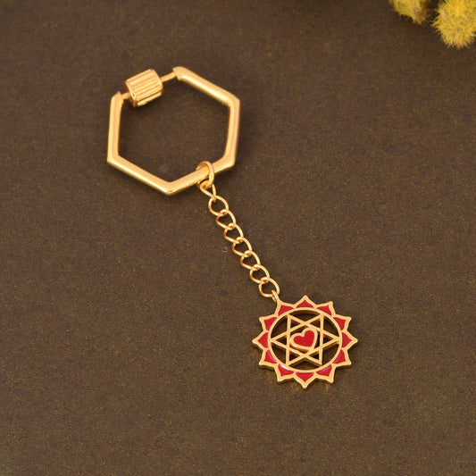 Twin Heart Keychain (18kt Gold Micron)