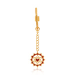 Twin Heart Keychain (18kt Gold Micron)