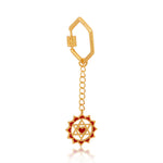 Twin Heart Keychain (18kt Gold Micron)