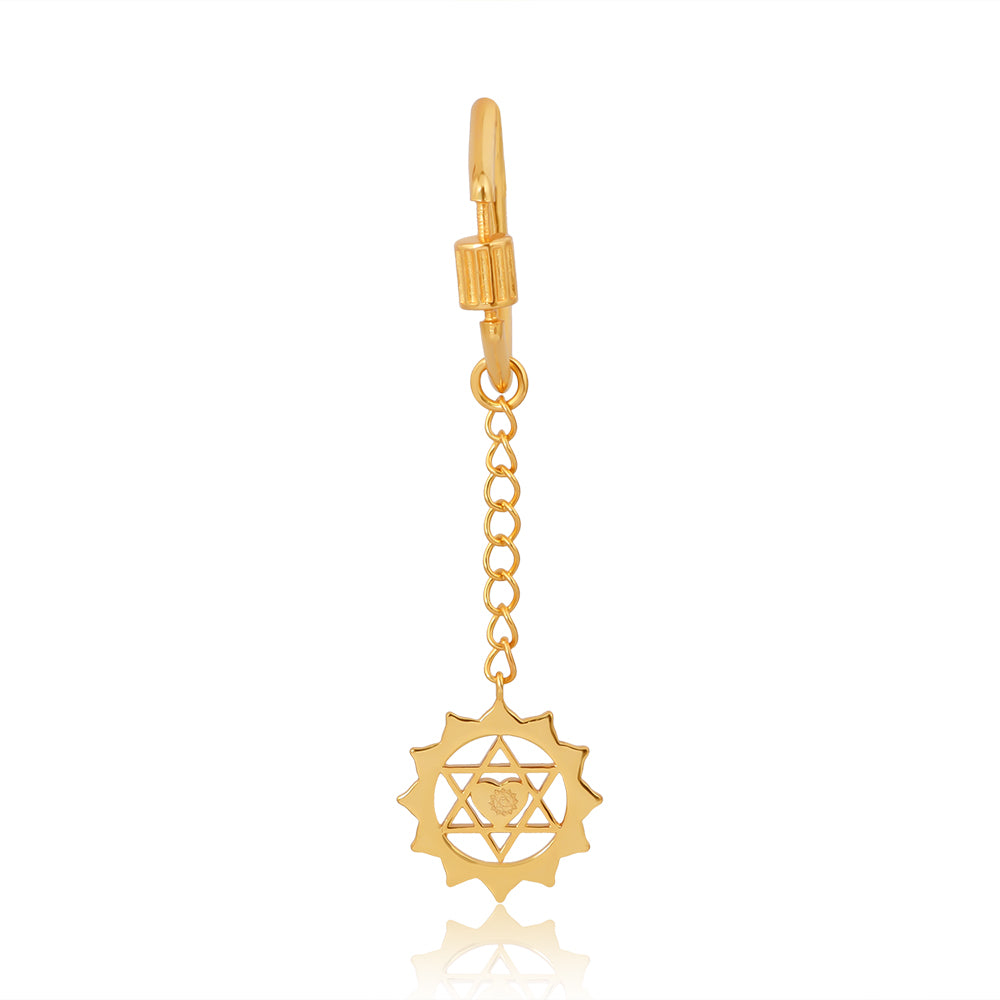 Twin Heart Keychain (18kt Gold Micron)