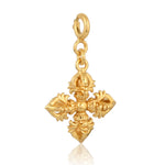 Dorge/ Vajra Charm- Silver + Gold Plating