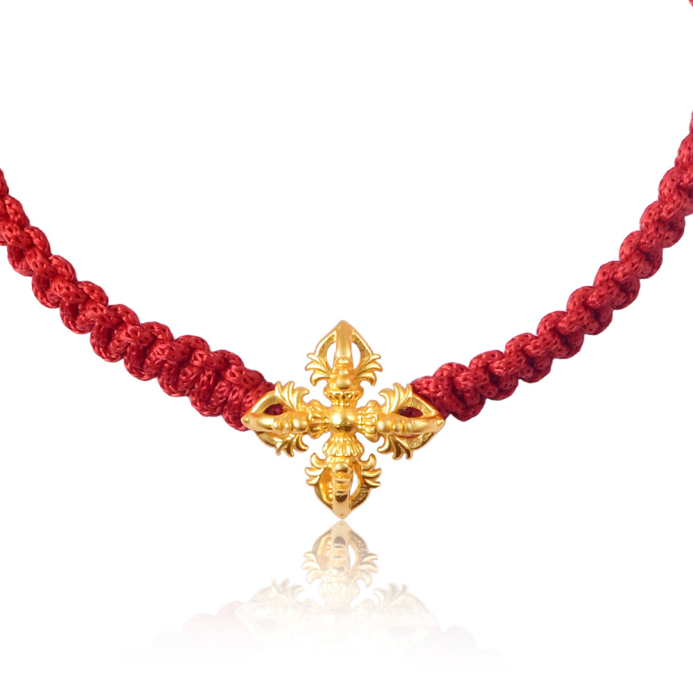 Vajra Bracelet - Silver with Gold Plating