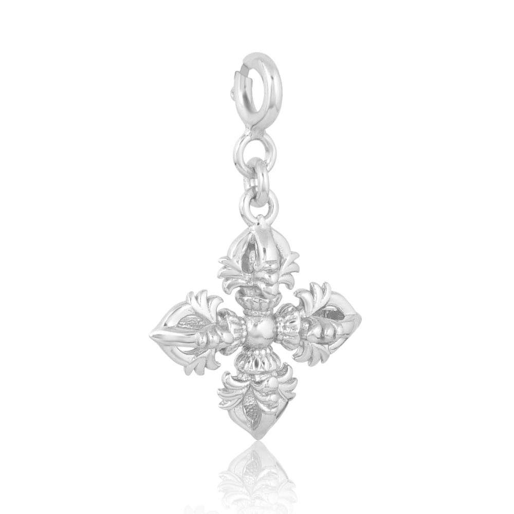 Dorge/ Vajra Charm (92.5 Sterling Silver)