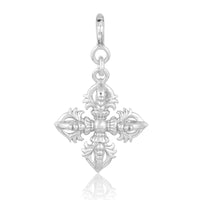 Dorge/ Vajra Charm (92.5 Sterling Silver)