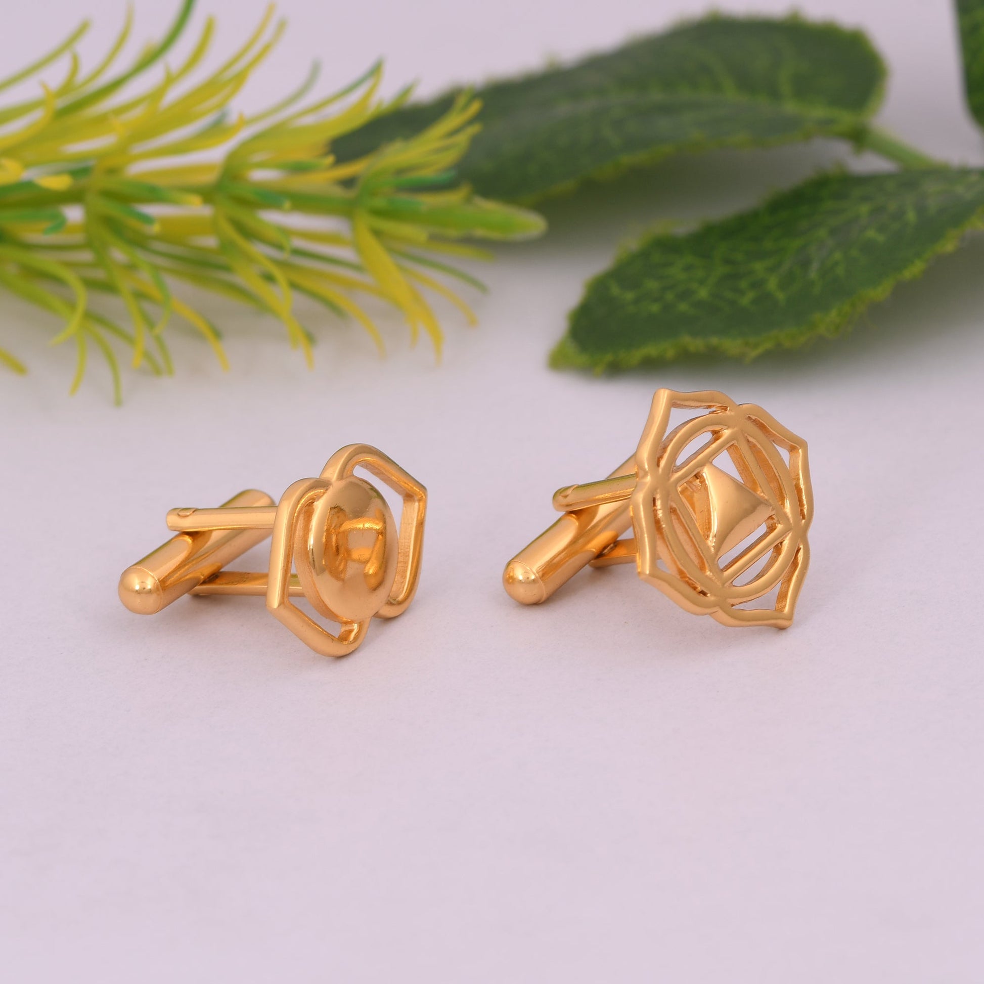 Ajna Chakra and Muladhara Chakra Cufflinks - Self Love Jewels