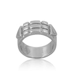 Aura Enhancer Atlantis Ring 5mm Rhodium Finish - Self Love Jewels