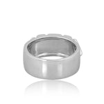 Aura Enhancer Atlantis Ring 5mm Rhodium Finish - Self Love Jewels