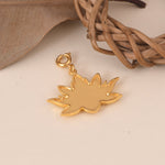 Auspicious Buddhist Charm: Golden Lotus - Self Love Jewels