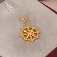 Auspicious Buddhist Charm: Wheel of Dharma - Self Love Jewels
