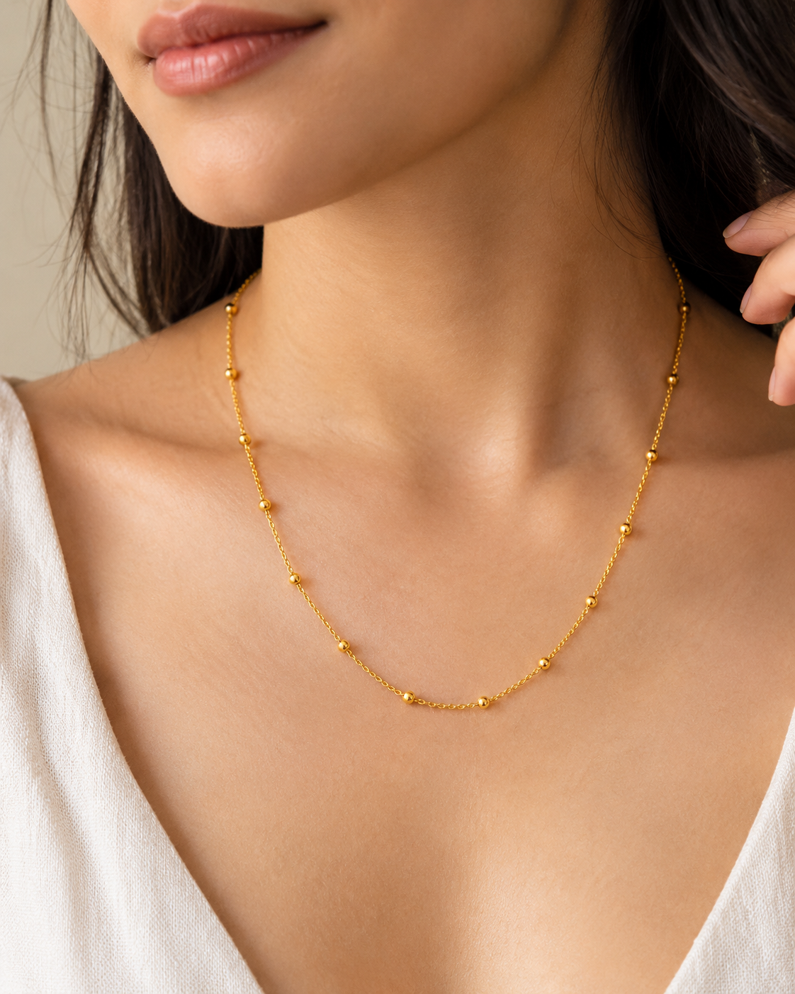Ball Chain 18kt Micron Gold Plated
