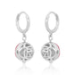 Basic Chakra Silver Earrings with Red Enamelling - Self Love Jewels